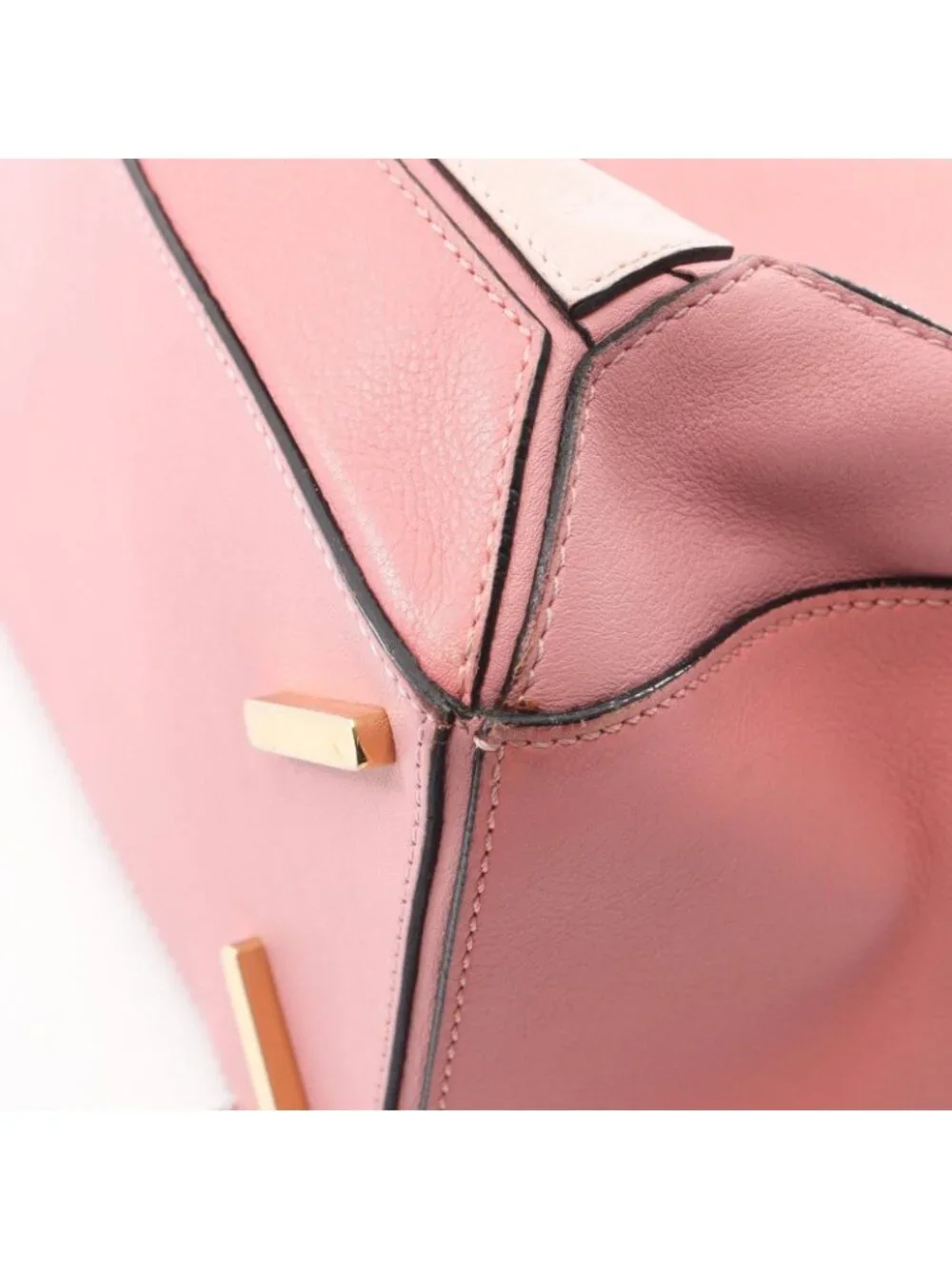 Loewe Handbag Puzzle Bag 2-Way Pink Leather